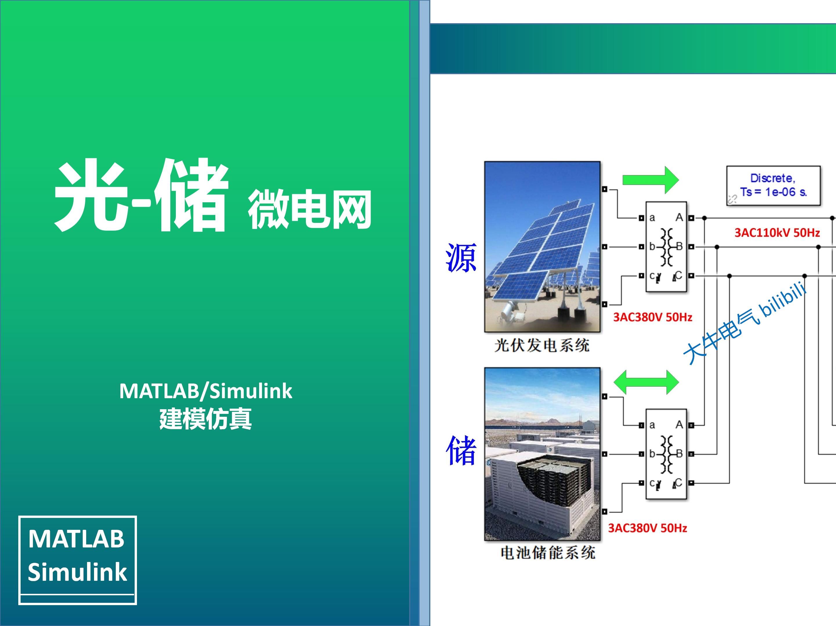光储微电网光伏发电与电池储能系统的Matlab/Simulink仿真研究
